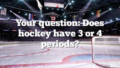 Your question: Does hockey have 3 or 4 periods?