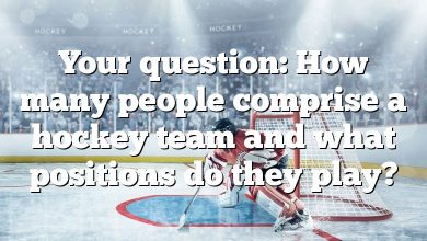 Your question: How many people comprise a hockey team and what positions do they play?