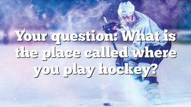 Your question: What is the place called where you play hockey?