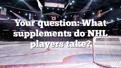 Your question: What supplements do NHL players take?