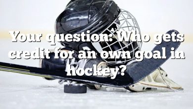 Your question: Who gets credit for an own goal in hockey?